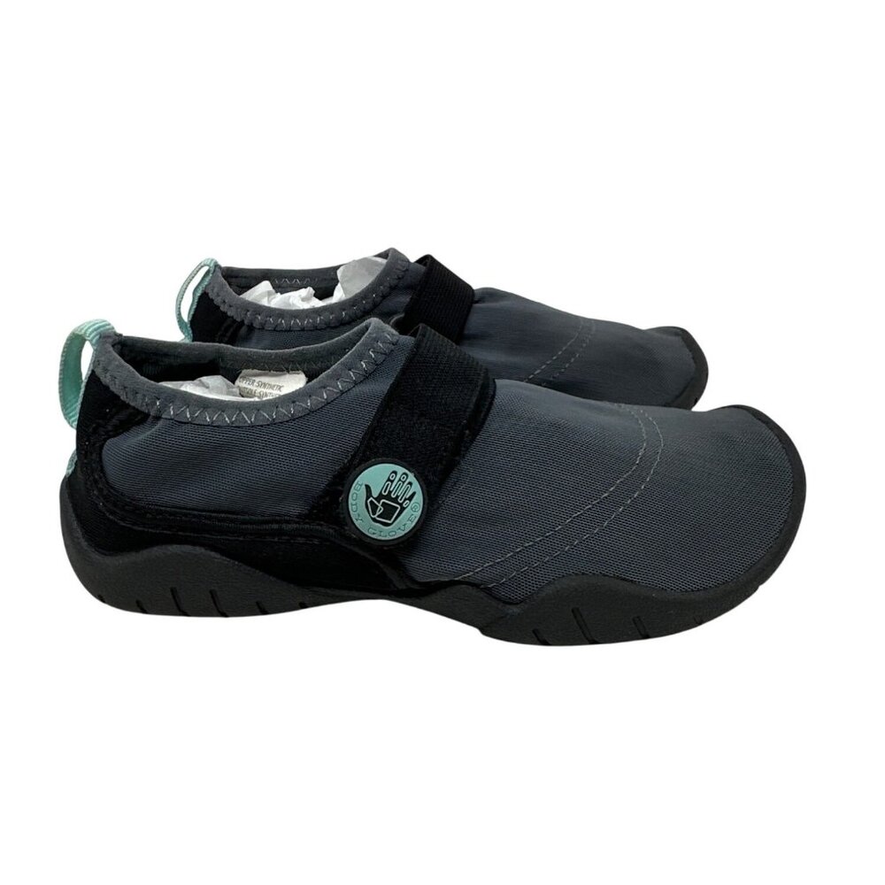 Body Glove Black & Gray Aqua Water Shoes With Strap Girls Size 13